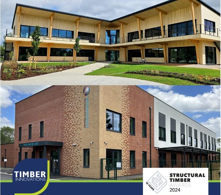 A collage of two buildings