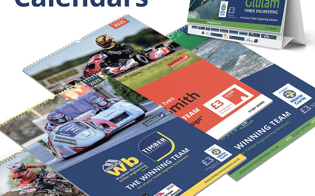 Collage of 2025 calendars