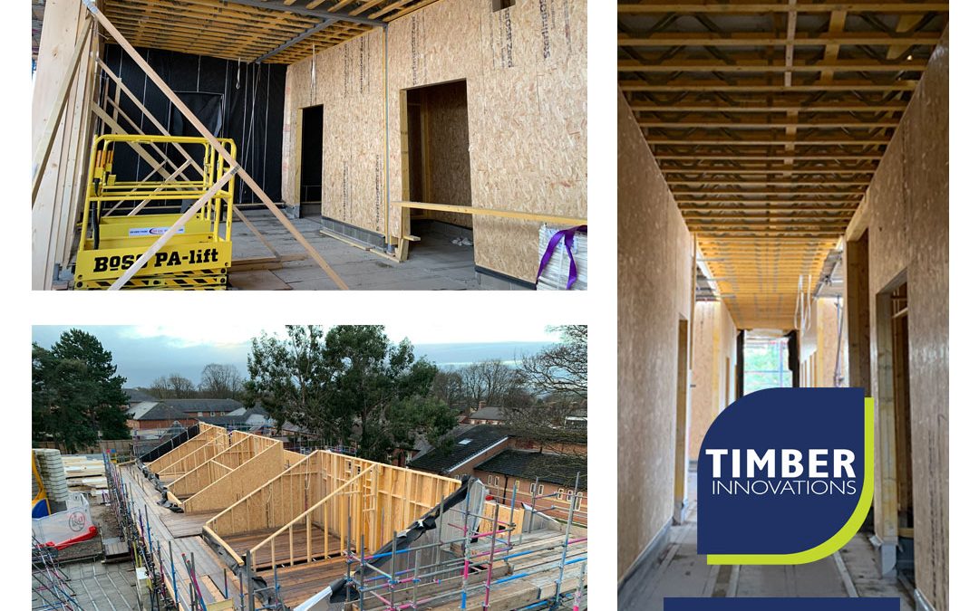 Construction work on building