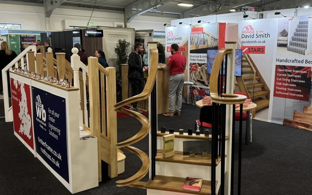 Stairs at an exhibition stand