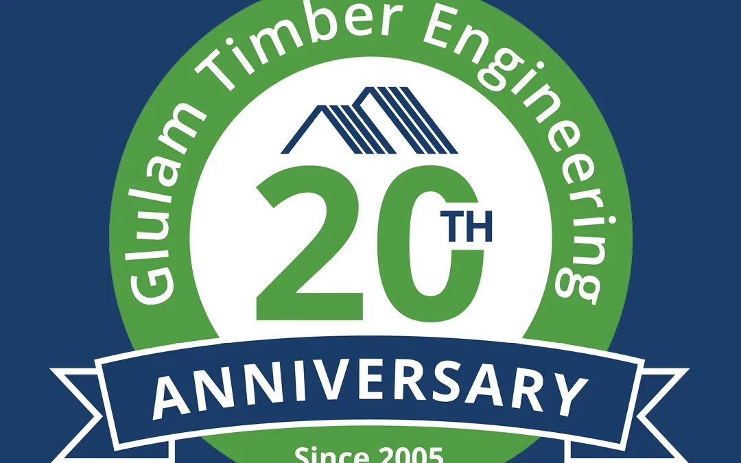 Glulam 20th anniversary logo