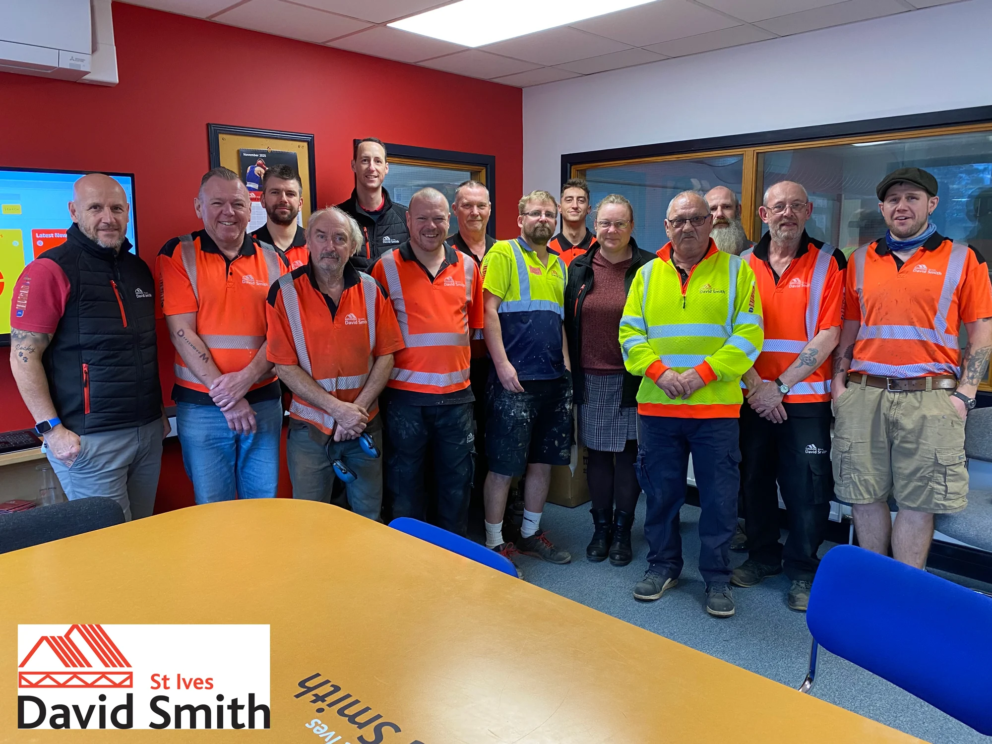 The DSSI team standing in a line for a photo.