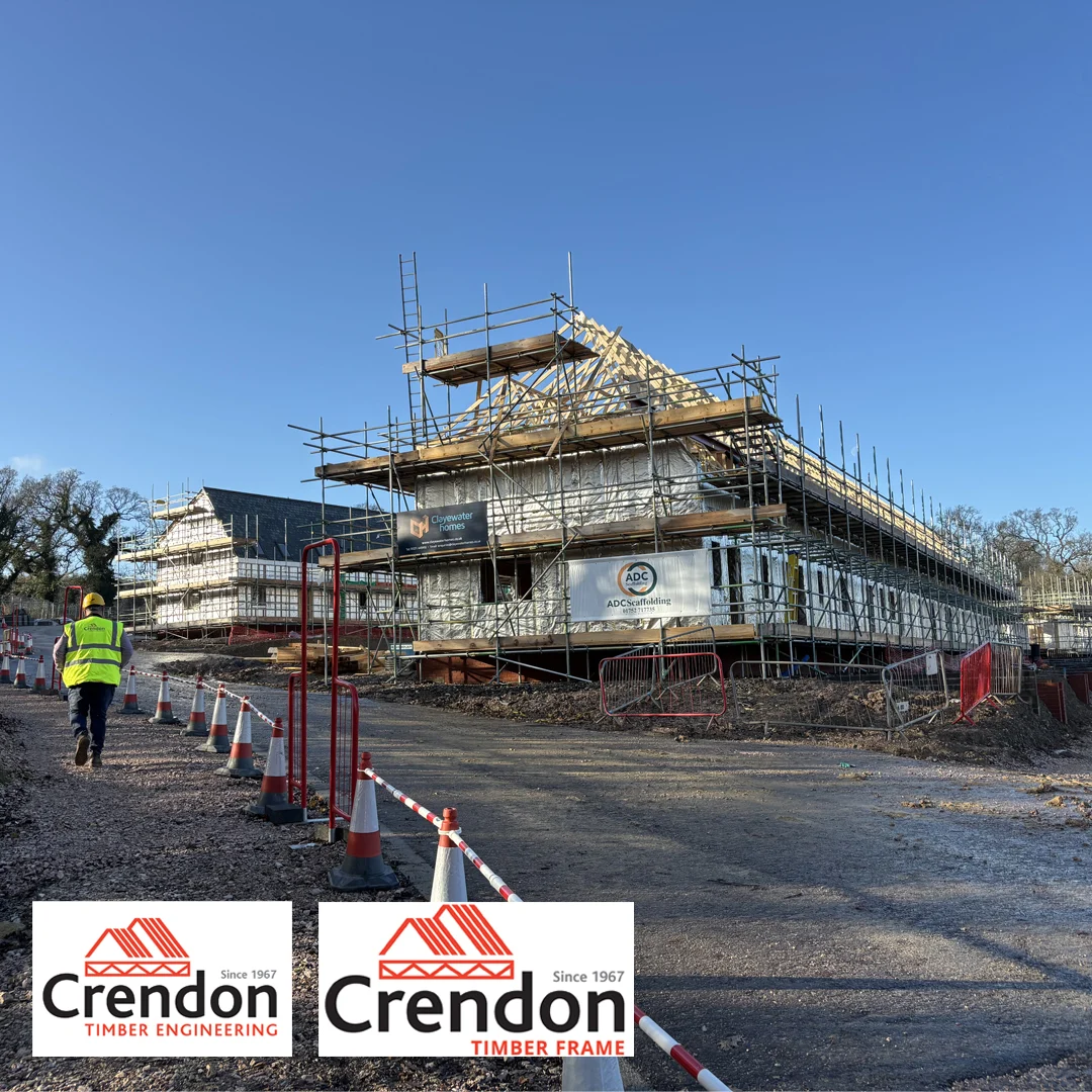 A building with scaffolding on it.