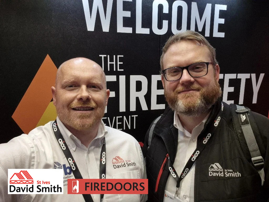 A great day at the Fire Safety Event for Robert Booth & Stephen Hunt from our Doors Department, catching up with supply chain partners and exploring the latest developments across the industry.