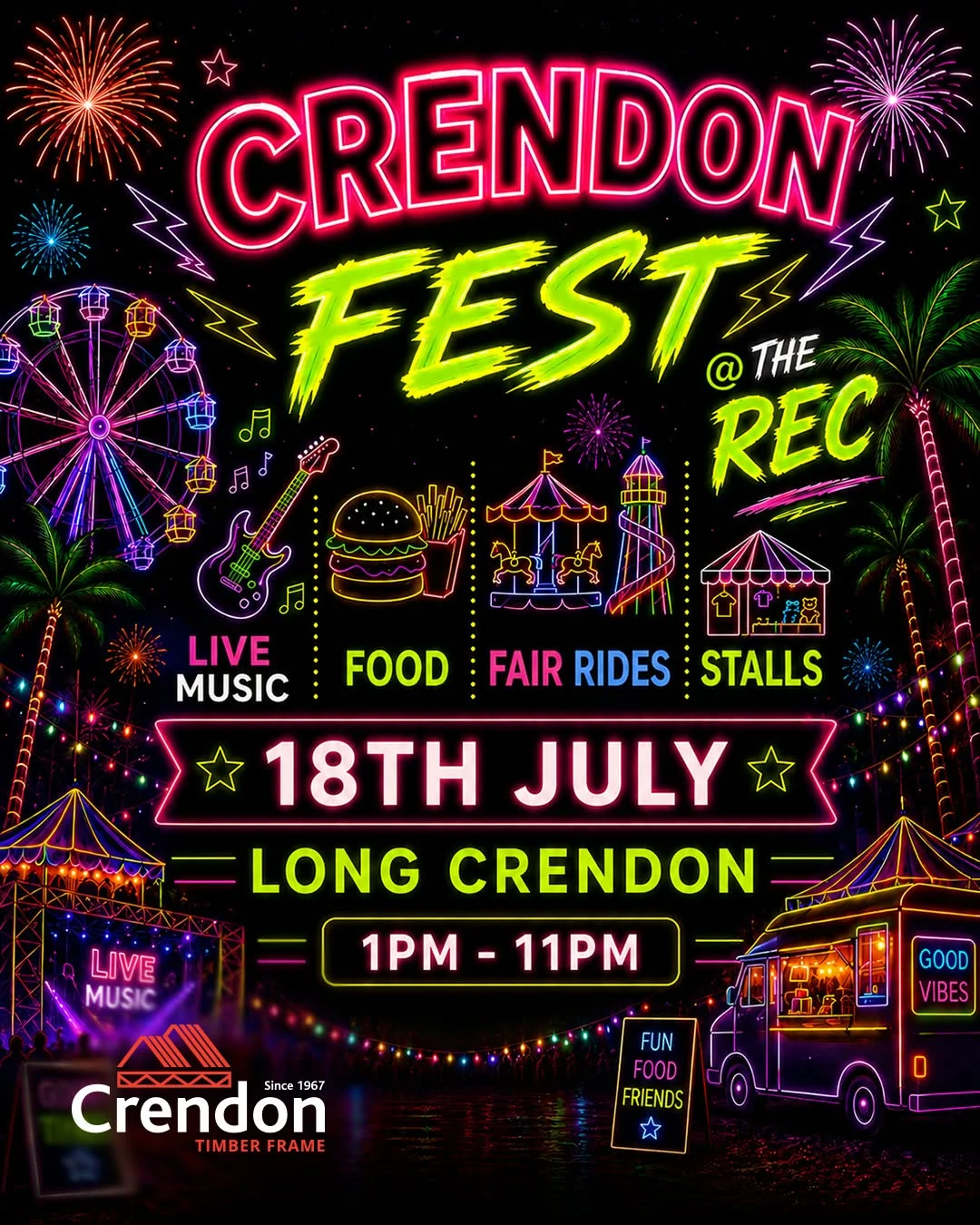 Crendon Timber Engineering Long Crendon is proud to sponsor Crendon Fest 2026! 🎊