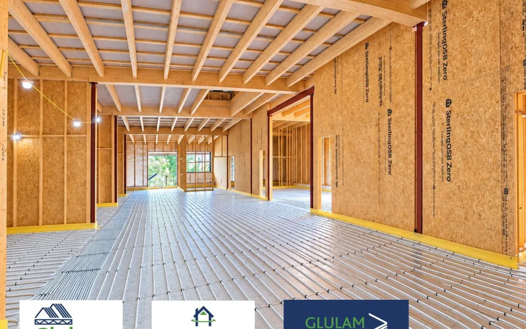 Glulam Roof and Timber Frame Superstructure