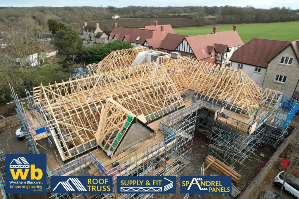 roof carcass for ten Assisted Living apartment blocks