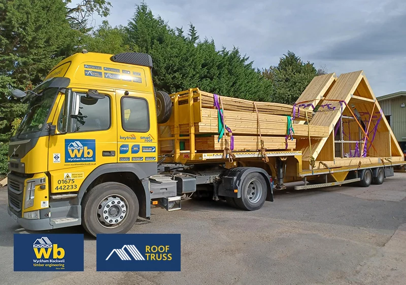 Attic Trusses, loaded and ready for delivery