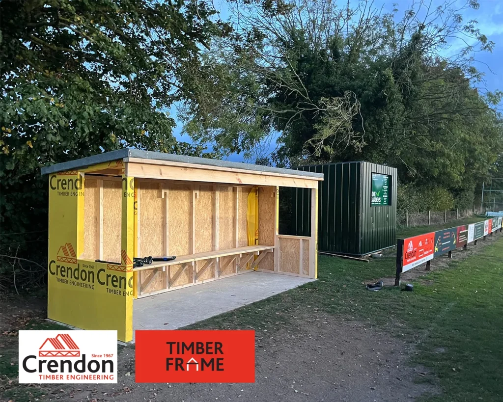 Rockland United Football Club new home and away team dugouts