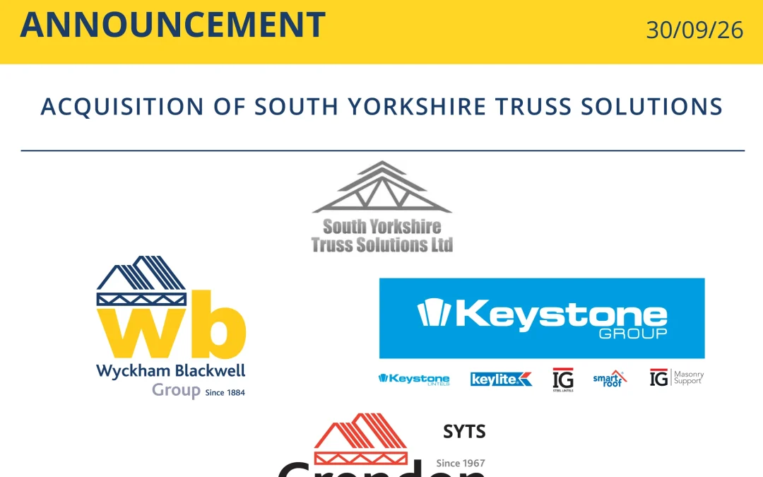 Joint Acquisition of the Name and Trading Style of South Yorkshire Truss Solutions on 01/10/26.